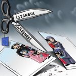 Mikail Çiftçi'nin İstanbul Sözleşmesiyle ilgili karikatürü